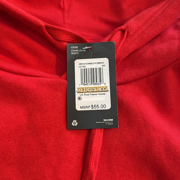 NWT men’s under armour hoodie 4xlt - Picture 2 of 3